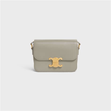 celine triomphe green clay|TEEN TRIOMPHE BAG IN SHINY CALFSKIN.